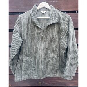 Woolrich Vintage Womens Corduroy Jacket W/Zip Hip Length, Green *XL